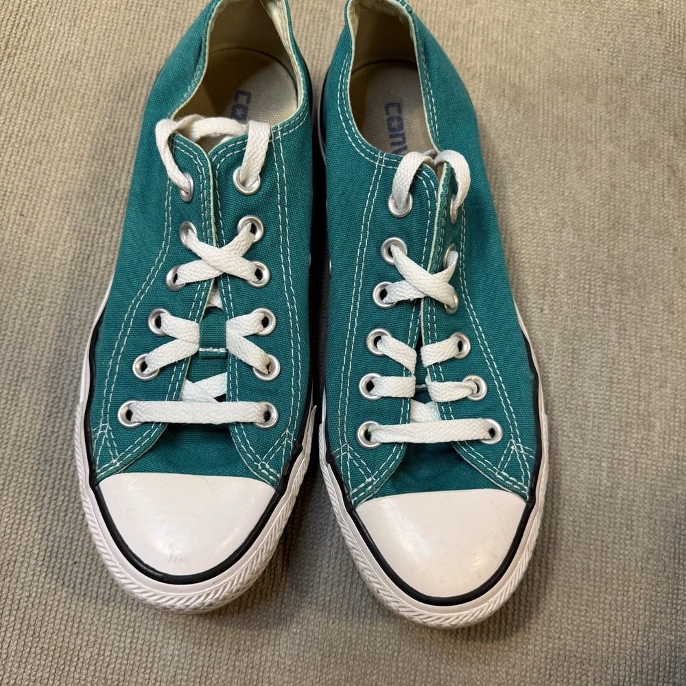Converse Chuck Taylor All Star Canvas Low Top Sneakers Teal W-7 M-5